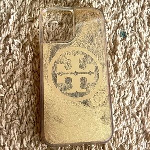 Tory Burch Gold Glitter Iphone 12 Pro Max Apple Phone Case